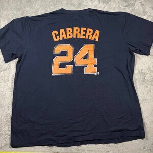 Cabrera 24 Detroit Tigers Shirt Mens 3XL‎ MLB Baseball Tee Authentic Merchandise